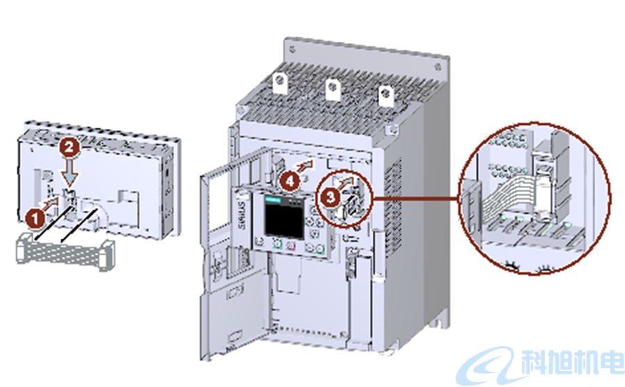 西门子软启动器3RW55安装拆卸及接线图四